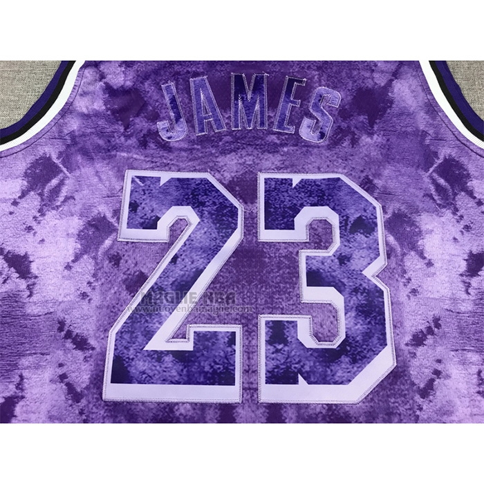 Maglia
 LeBron James NO 23 Los Angeles Lakers Select Series 2023 Viola
